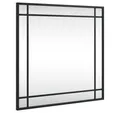 Produktbild: vidaXL Spiegel Wandspiegel Schwarz 50x50 cm Quadratisch Eisen