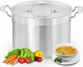 Produktbild: Nutrichef 8L Suppentopf, Kochtopf Groß 32.5cm, Kochtopf Induktion, Cooking Pot- für Eintöpfe & Suppen, Grossraumtopf- mit Deckel, Edelstahl Griffe