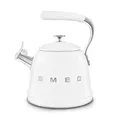 Produktbild: Smeg, WKF01WH Wasserkessel, aus Edelstahl, 2,3 l Fassungsvermögen, Abnehmbarer Deckel und Verschlussklappe, auch für Induktion, Weiß