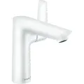 Produktbild: hansgrohe Talis E Einhebel-Waschtischmischer 150, Zugstangen-Ablaufgarnitur, Ausladung 141mm, 71754700, Farbe: weiss matt