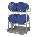 Produktbild: CEMO Fassregal Typ 800 + Fassauflage 4 x 200 l Fass + GFK-Auffangwanne