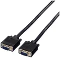 Produktbild: Value VGA Anschlusskabel VGA 15pol. Stecker 2.00m Schwarz 11.99.5252 doppelt geschirmt, schraubbar VGA-Kabel
