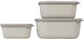Produktbild: Mepal Cirqula Multischüssel-Set, rechteckig, 3-teilig, hoch, nordic white