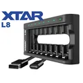 Produktbild: Xtar L8 ehemals BC8 Ladegerät für Li-Ion 1,5V / NiMH 1,2V AA/AAA Akkus QC 3.0