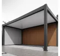 Produktbild: Weide Anlehncarport Weide WPC Holz Optik Wand für Carport 5,3 Meter, BxT: 496x4 cm, 237 cm Einfahrtshöhe