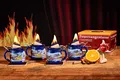 Produktbild: Feuerzangentasse 4er-Set, Blau/Winter - für Feuerzangenbowle
