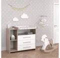 Produktbild: Vicco Wickelkommode Oskar, Weiß/Sonoma, 113 x 100 cm