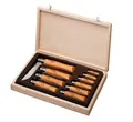 Produktbild: Opinel Holzkiste XC90 Carbonstahl Messerset Größen 2-12 Sammlerbox Messer