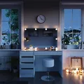 Produktbild: Vicco Schminktisch Sherry, 120 cm mit LED Beleuchtung und Hocker, Weiß/Gold