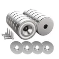 Produktbild: 12er Set Neodym Magnethalter 20 x 7 mm mit 10 KG Zugkraft