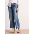Produktbild: STREET ONE Weite Jeans Style Emee mit Streifen Muster blau 31