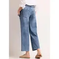 Produktbild: Loose-fit-Jeans STREET ONE, Damen, Gr. 31, Länge 26, mid blau striped wash, Jeans, 90% Baumwolle, 8% Polyester, 2% Elasthan, unifarben, normal, Jeans, im Denim-Style