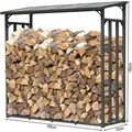 Produktbild: Quick-star - Metall Kaminholzregal Anthrazit xxl 185 x 70 x 185 cm Garten Kaminholzunterstand 2,3 m3 Kaminholzlager Stapelhilfe Aussen