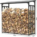 Produktbild: Quick Star Kaminholzregal Kaminholzregal 185x70x185 cm 2,3 m3, BxTxH:185x70x185 cm schwarz 185 cm x 185 cm x 70 cm