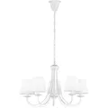 Produktbild: Trio Leuchten Kronleuchter Cortez, Weiß, Metall, Textil, 150 cm, Lampen & Leuchten, Innenbeleuchtung, Hängelampen, Kronleuchter