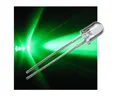 Produktbild: world-trading-net Modellbausatz 10 LEDs 5mm wasserklar blinkend grün SET