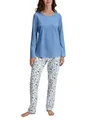 Produktbild: CALIDA Marine Dreams Pyjama, lang Damen, weich, pflegeleicht, elastischer Hosenbund