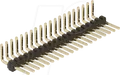 Produktbild: DELOCK 66690 - Stiftleiste 20 Pin, Rastermaß 1,27 mm, 1-reihig, gewinkelt, 5 St