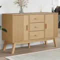 Produktbild: vidaXL Sideboard OLDEN Braun 114x43x73,5 cm Massivholz Kiefer - Braun