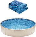 Produktbild: VEVOR Runde Poolfolie,  549x147 cm, Innenfolie, Ersatzfolie, Innenhülle, Schwimmbadfolie, Folie aus Vinyl im Überlappungsstil mit Standardstärke, für Aufstellpools mit 137 cm Wandhöhe