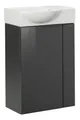 Produktbild: FACKELMANN Waschbeckenunterschrank Set SBC - Anthrazit links - 45 x 71 x 32