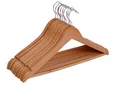Produktbild: Spetebo Kleiderbügel Holz Kleiderbügel - 10 Stück / natur, (Set, 10-tlg), Garderoben Holzbügel