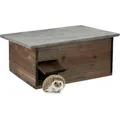 Produktbild: Igelhaus, Igelbau Mit Boden, Rattenklappe & Labyrintheingang, Holz, Igelhütte, Hxbxt: 20 X 45,5 X 33 Cm, Braun - Relaxdays