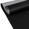Produktbild: ANRO Kunstleder Lederimitat Lederstoff Polsterstoff Nappaprägung Texturiert Meterware Bezugsstoff Schwarz 100x140cm