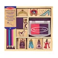 Produktbild: Melissa & Doug Prinzessinnenstempelset | Kunsthandwerk | Stempelsets und -schablonen | 4+ | Geschenk für Jungen oder Mädchen