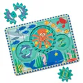 Produktbild: Lernpuzzle aus Holz mit Zahnrdern, Ozean, 8 Teile, fr Kinder ab 3 Jahren, Melissa&Doug 31003