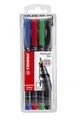 Produktbild: 4 x Stabilo OHPen Folienschreiber OHP-Marker sortiert F, permanent 0,7 mm