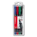 Produktbild: (0,86€/Stück) Stabilo OHPen Folienstift, F - 4er Etui 8424, permanent, 0,7 mm