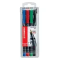 Produktbild: Folienstift - STABILO OHPen universal - permanent fein - 4er Pack - grün, rot, b