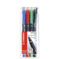 Produktbild: STABILO Folienstift OHPen universal permanent fein 4er Pack