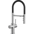 Produktbild: Blanco Catris-S Stand-Wasserfilterhahn, Mattschwarz/Stahl (526706)