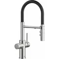 Produktbild: Blanco - Catris S - Spültischarmatur Mit Filterfunktion Und Flexiblem Arm, Chrom/schwarz 526706