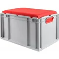 Produktbild: Eurobox NextGen Seat Box Rot HxBxT 36,5 x 40 x 60 cm 65 Liter Griffe Geschlossen Eurobehälter Sitzbox Transportbox