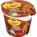 Produktbild: Maggi 5 Minuten Terrine Nudeln in Tomate Mozzarella Sauce 55g