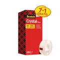 Produktbild: Scotch Klebefilm Crystal Clear 600, 19 mm x 33 m, 7+1
