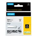 Produktbild: DYMO Original IND-Schriftband für Rhino 6000+, farbiges Vinyl - schwarz auf weiss