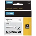 Produktbild: Dymo - Schriftband Bandbr.24mm Band-L.5,5m Vinylband schwarz auf weiß