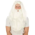 Produktbild: dressforfun Perücke Weihnachtsmann + Bart | Nikolaus Santa Claus Zauberer Fasching Halloween