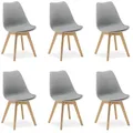 Produktbild: Homestyle4u Küchenstuhl, Grau, Holz, 46x80x45 cm, Esszimmer, Stühle, Esszimmerstühle, Vierfußstühle