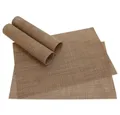 Produktbild: matches21 HOME & HOBBY Platzset Tischset ELEGANCE braun 4er Tischunterlage als Tischdeko, (4-St), modernes Esstisch Platzdeckchen als abwaschbarer Tischuntersetzer