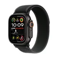 Produktbild: Apple Watch Ultra 2 (GPS + Cellular 49 mm) Smartwatch, Sportuhr mit Titangehäuse in Schwarz und Trail Loop in Schwarz (S/M). Fitnesstracker, präzises GPS, extra Lange Batterielaufzeit