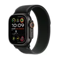 Produktbild: Apple Watch Ultra 2 Titanium (Cellular) 49mm Titaniumgehäuse schwarz, Trail Loop Armband schwarz (S/M)