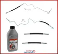Produktbild: 4x BREMSSCHLAUCH HINTEN + BREMSFLÜSSIGKEIT DOT4 FÜR VW GOLF IV BORA NEW BEETLE