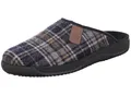 Produktbild: Rohde Herren Pantoffel Hausschuh Karo Muster leicht gepolstert Soltau-H 2781, Größe:46 EU, Farbe:Blau