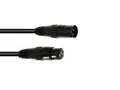 Produktbild: EUROLITE DMX Kabel XLR 3pol 1m schwarz | Hochwertiges DMX-Kabel