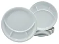 Produktbild: CreaTable Fondueteller Essteller Universal, (4 St), Teller Set, 4 Personen, Porzellan, spülmaschinenfest, Made in Europe